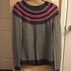 Knit multicolored sweater